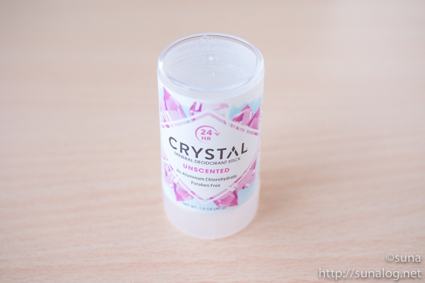 Crystal Body Deodorant ミネラルデオドラントスティック 無香料